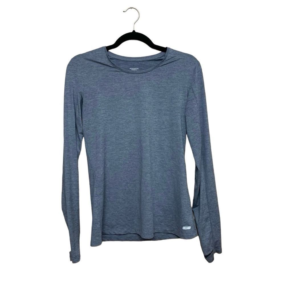 Athletic Works Core Long Sleeve Tee Blue Size Medium